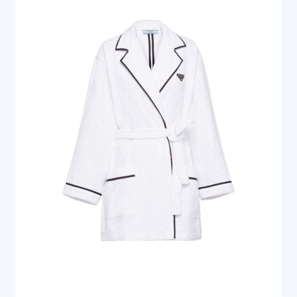 Prada White Garment with Black Accent
